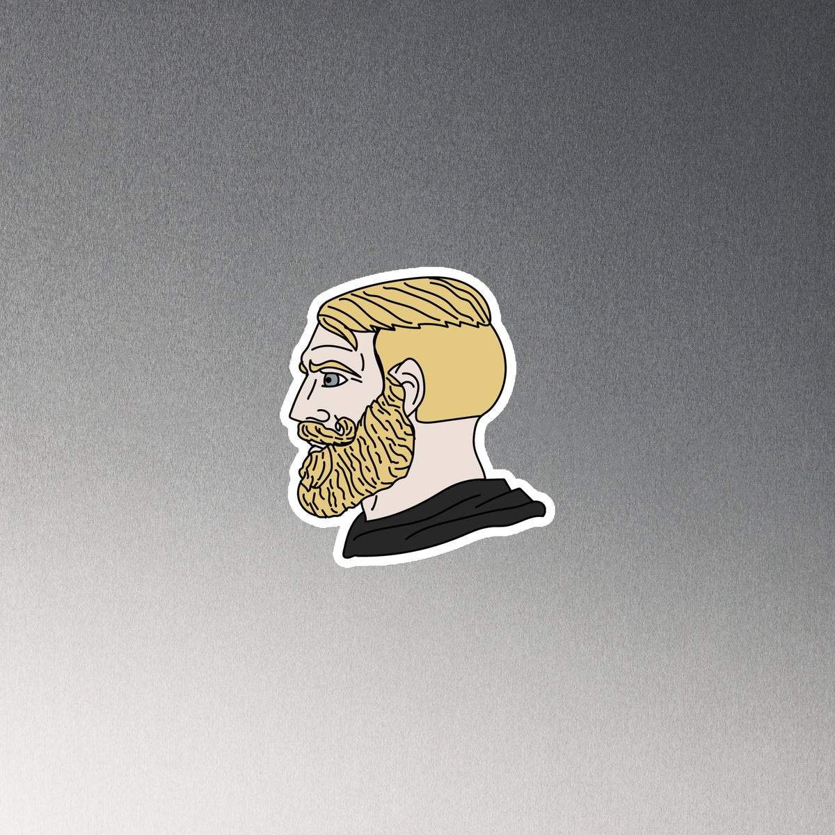 Nordic Chad Die-Cut Fridge Magnet
