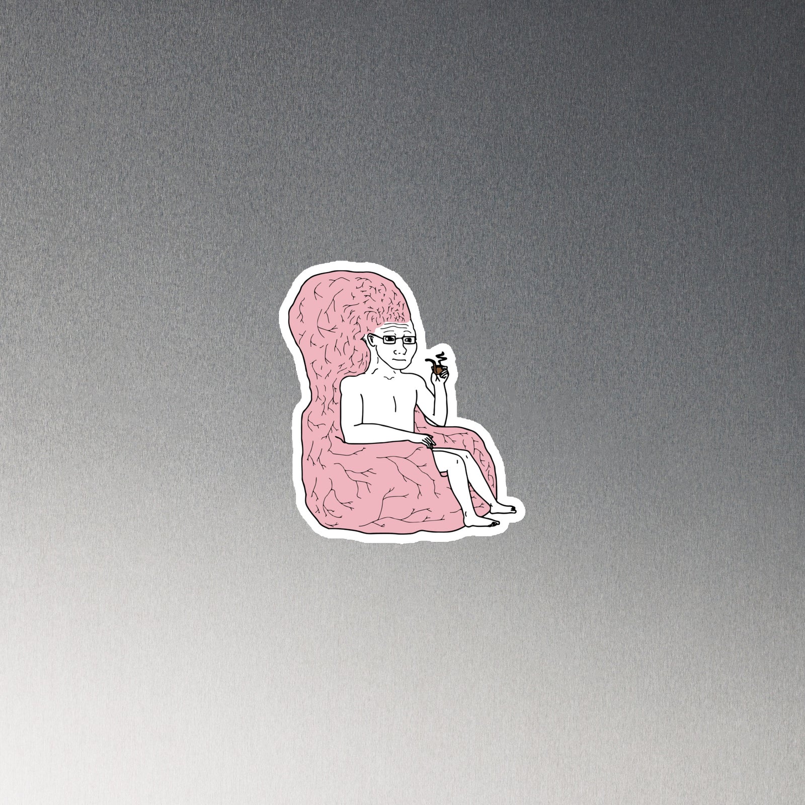 Brainchair Wojack Die-Cut Meme Magnet