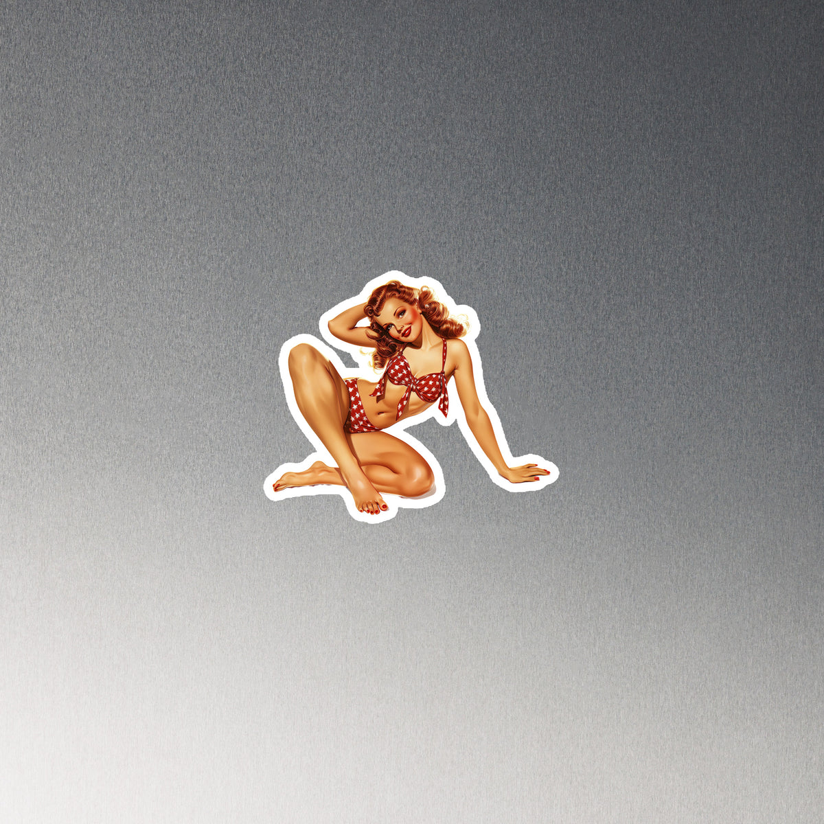 Pin Up Fridge Magnet Sally