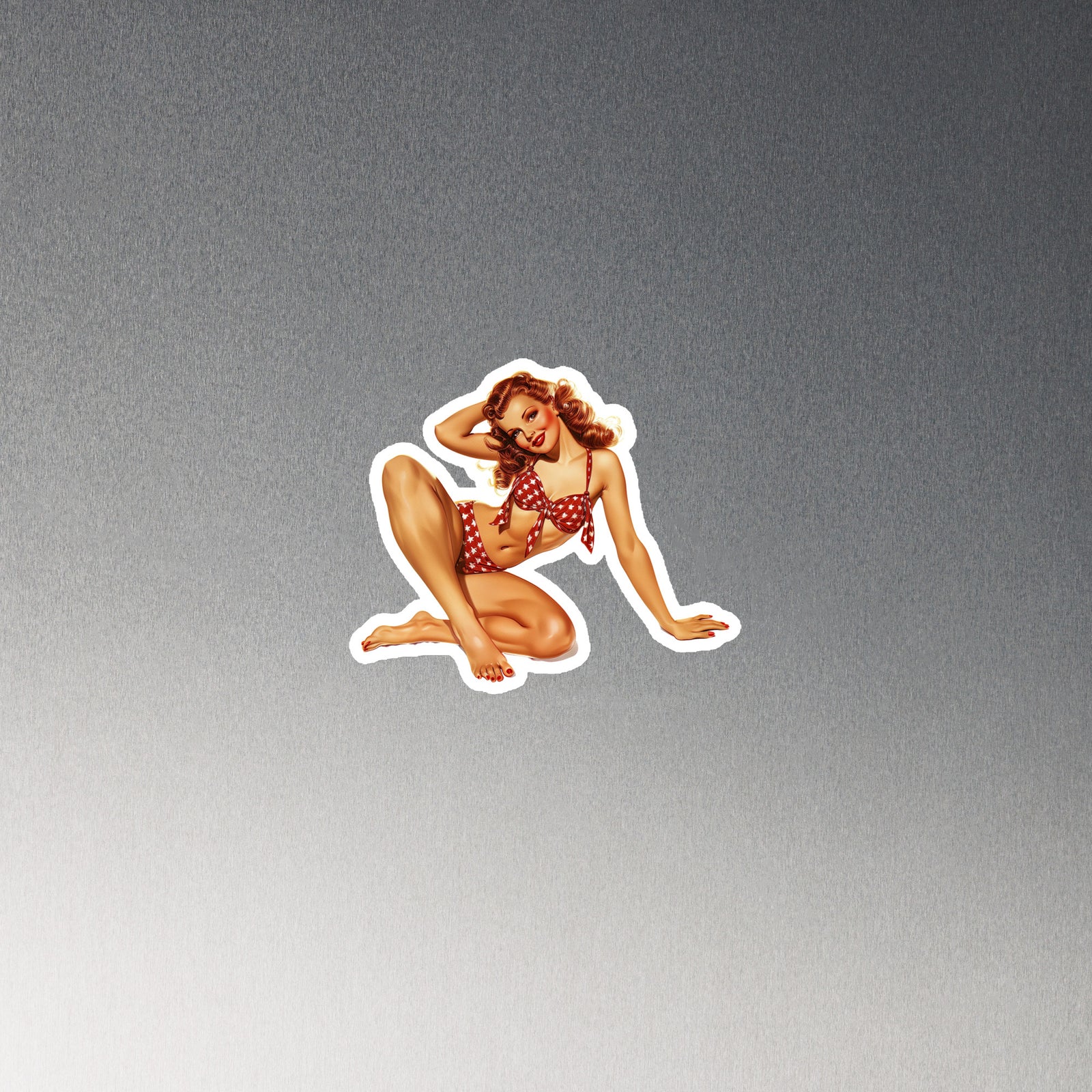 Pin Up Fridge Magnet Sally