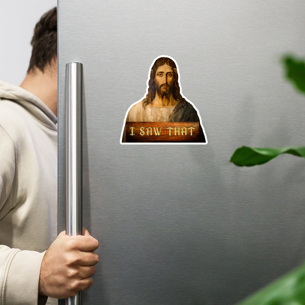 Unimpressed Jesus I Saw that Fridge Magnet