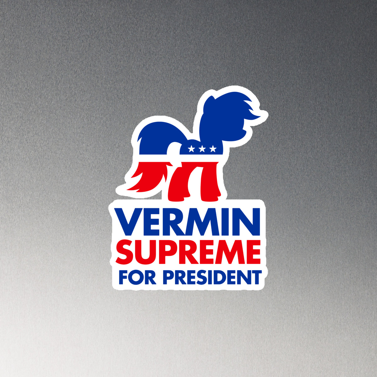 Vermin Supreme For President Die-Cut Magnet