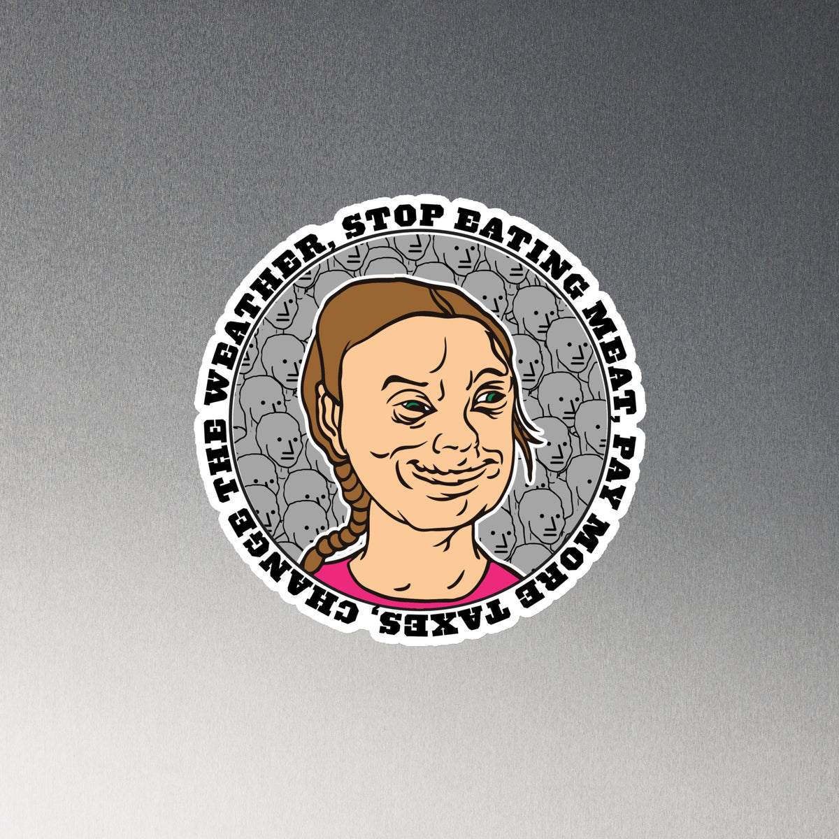 Greta the Climate Change Gremlin Magnet