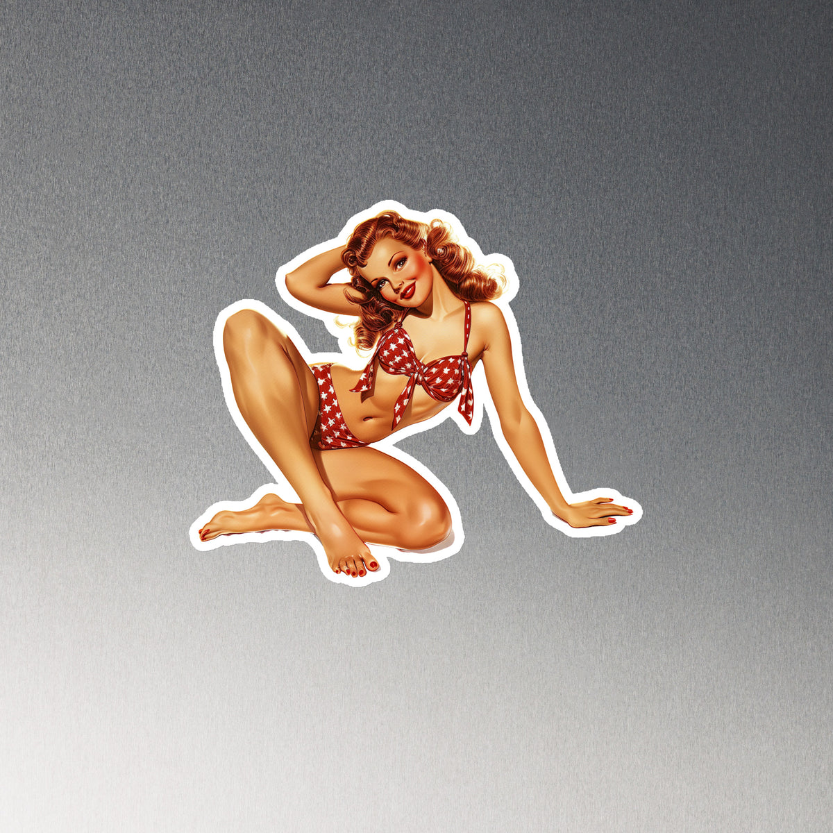 Pin Up Fridge Magnet Sally
