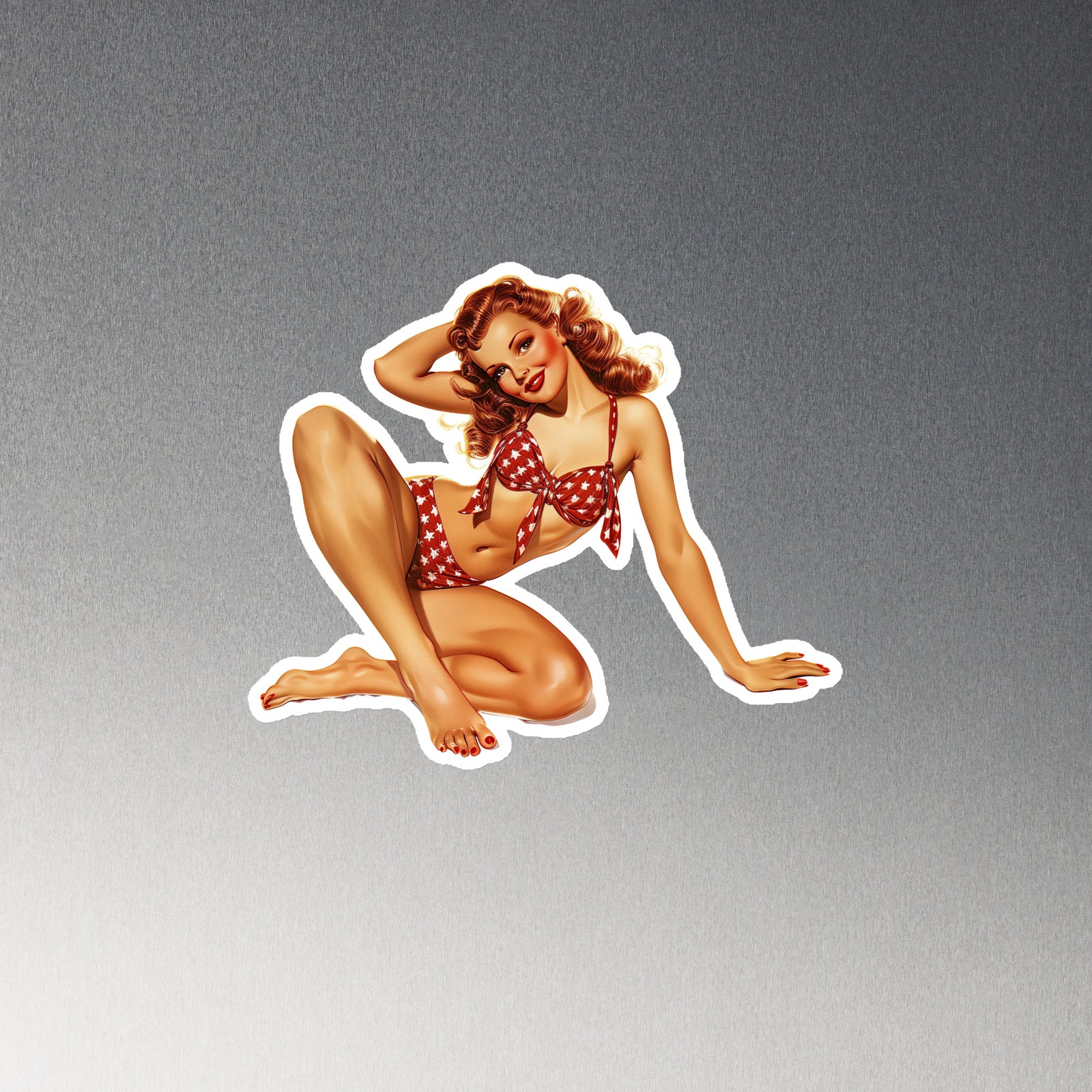 Pin Up Fridge Magnet Sally
