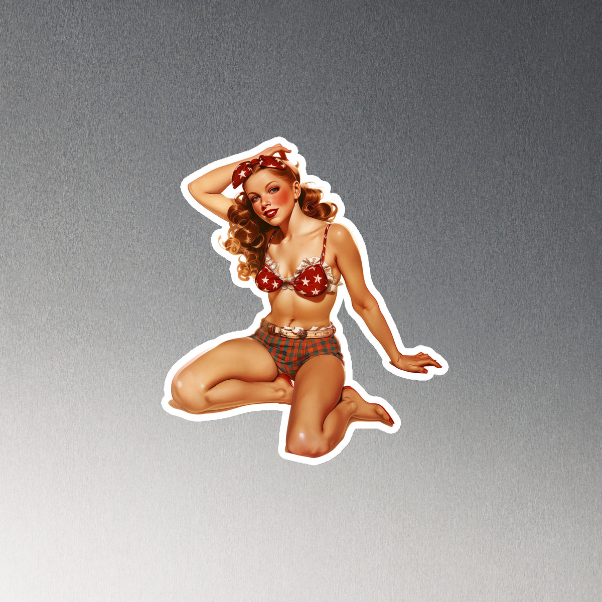 Liberty Lauren Pin Up Girl Refrigerator Magnet