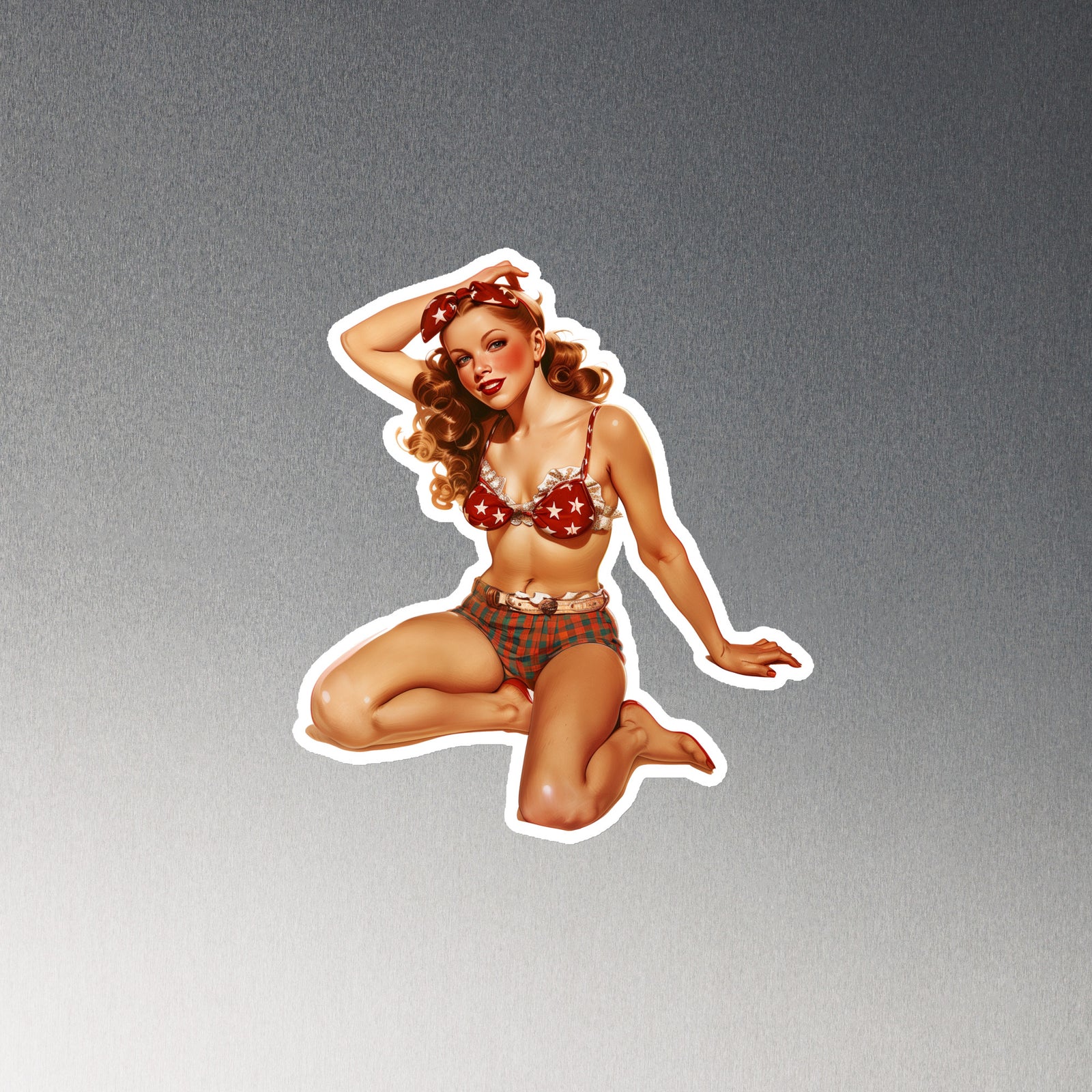 Liberty Lauren Pin Up Girl Refrigerator Magnet