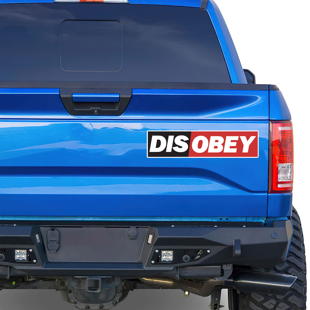 Disobey Jumbo Bumper Sticker