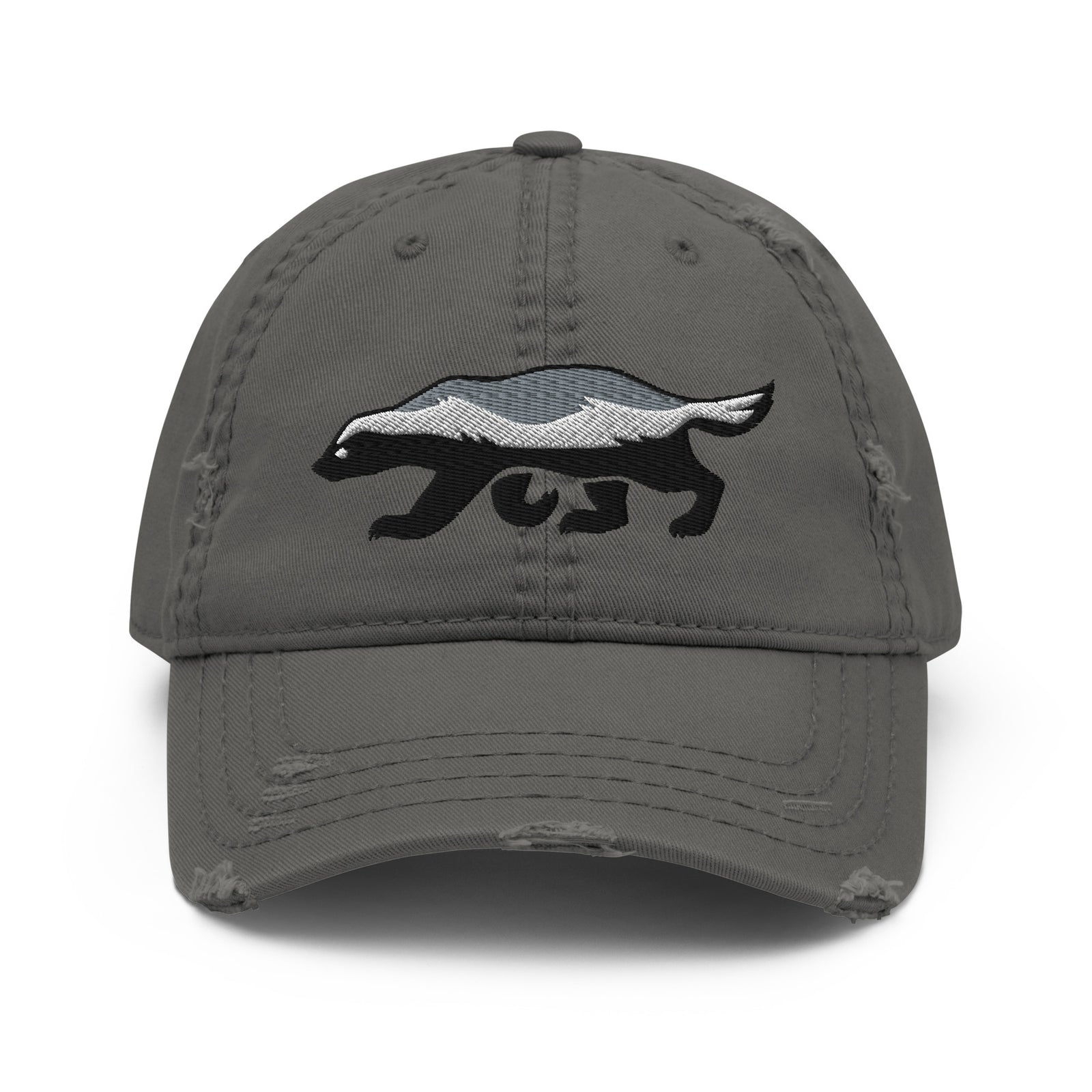 Honey Badger Distressed Dad Hat