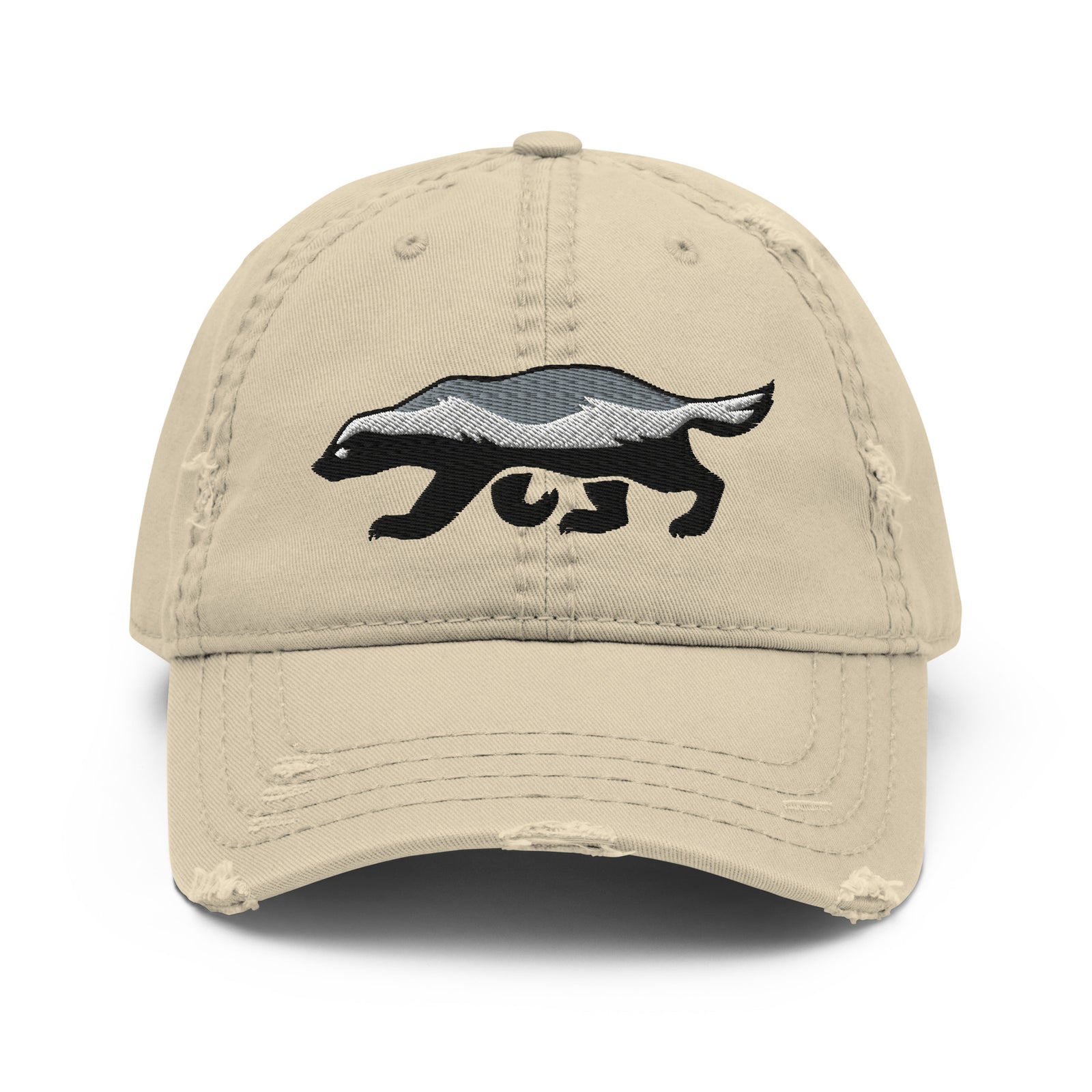 Honey Badger Distressed Dad Hat