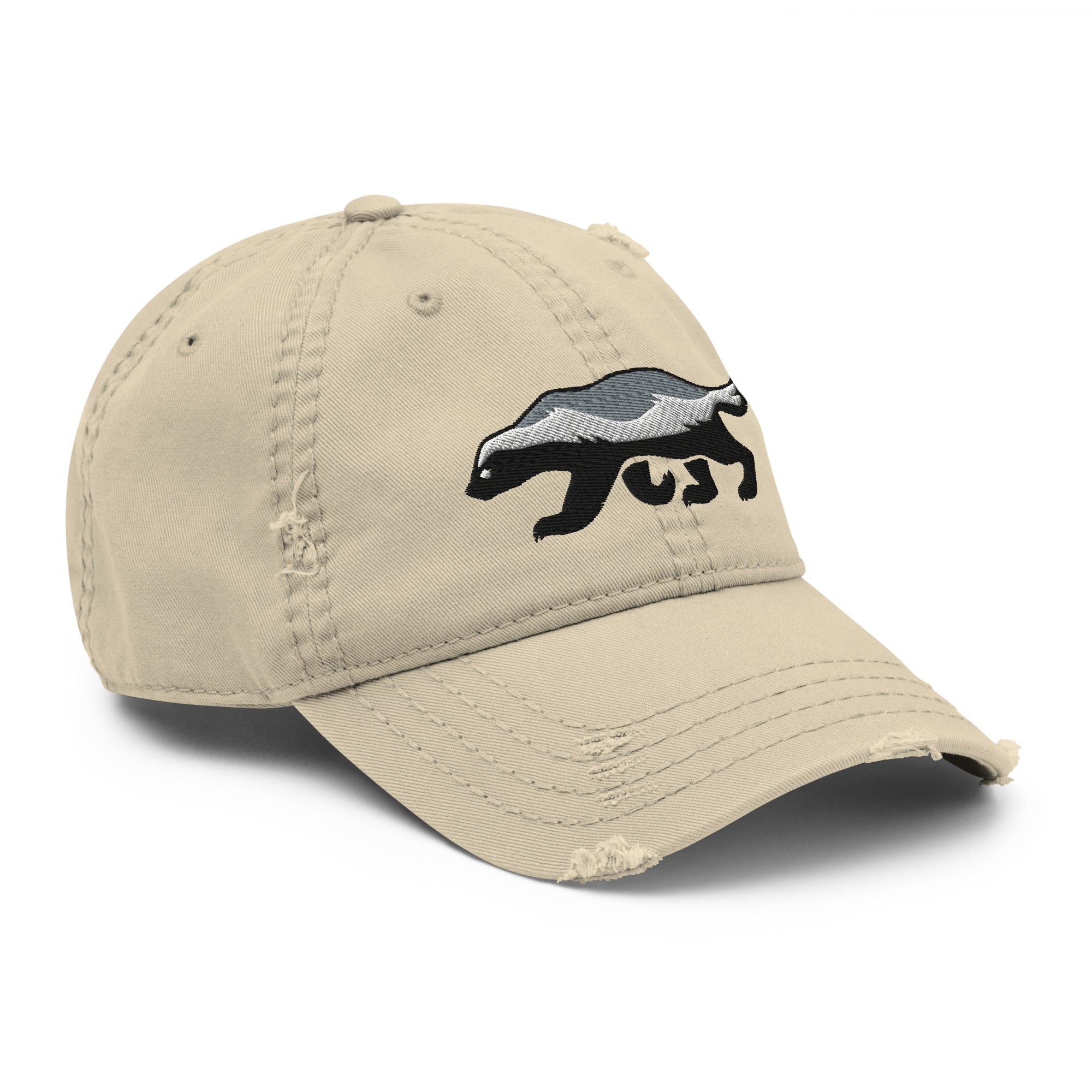 Honey Badger Distressed Dad Hat
