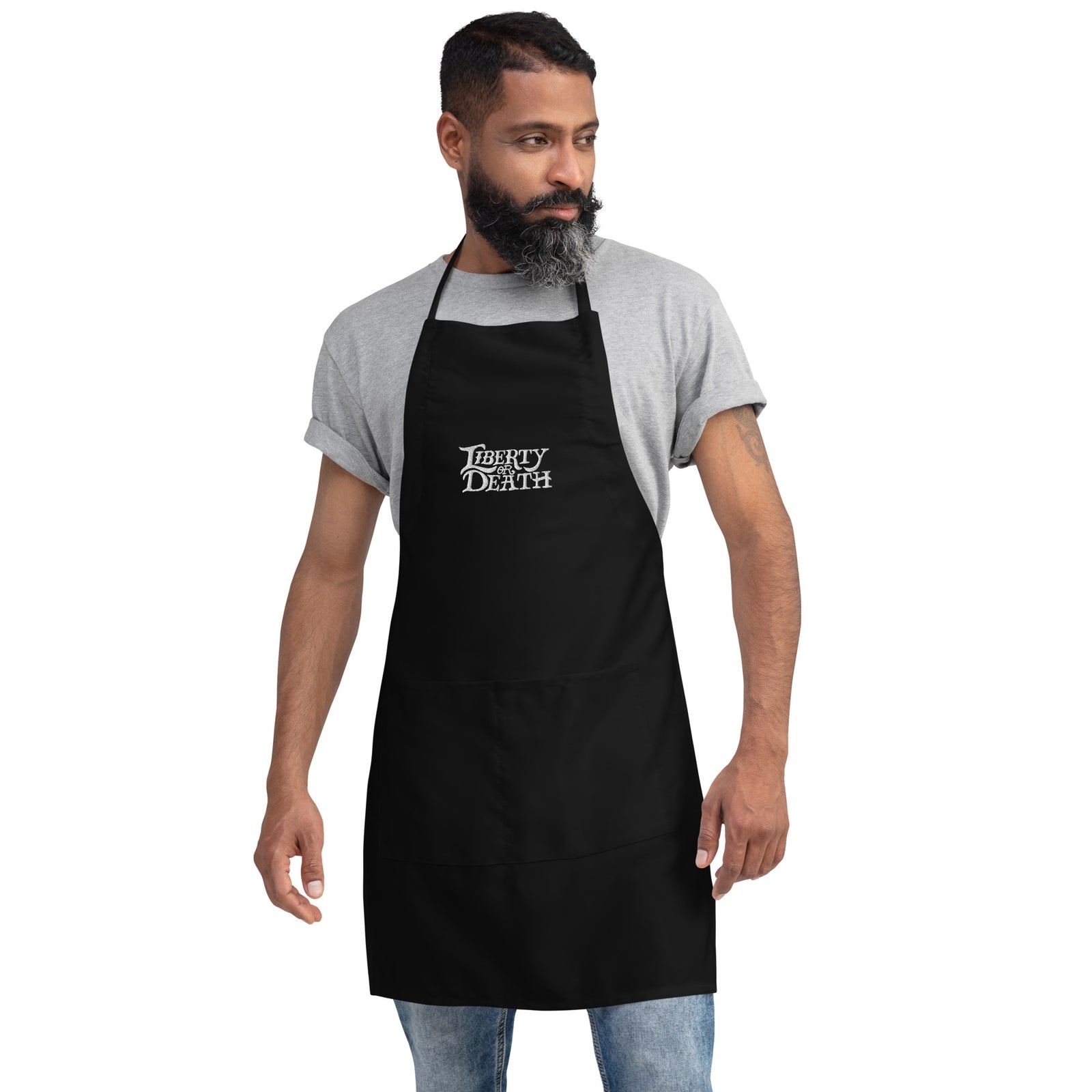 Liberty or Death Embroidered Apron