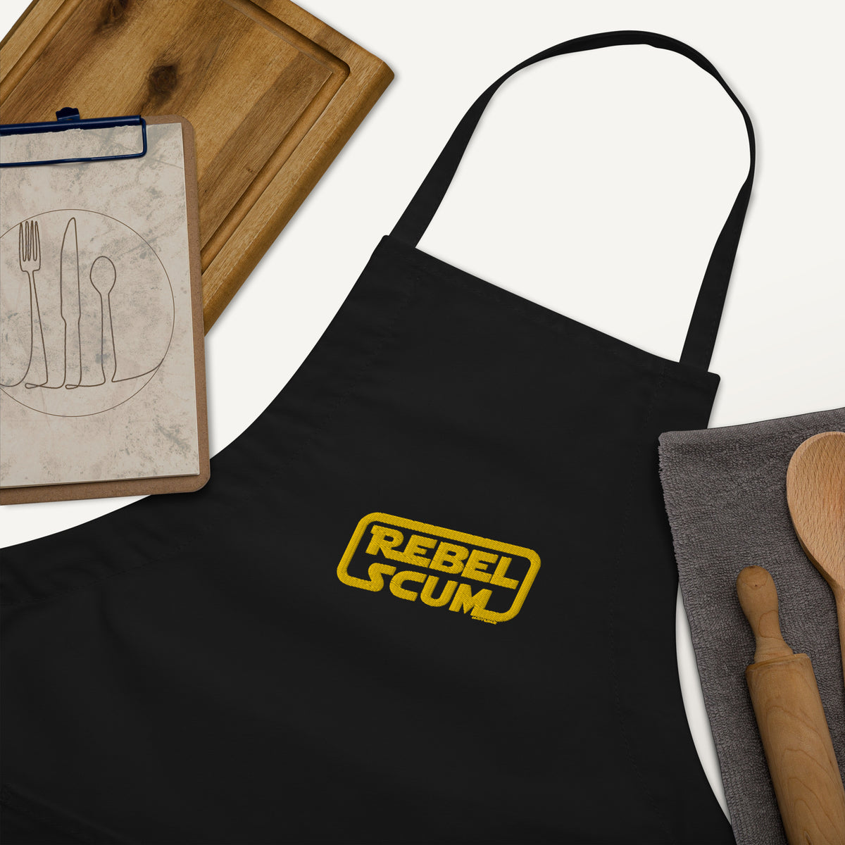 Rebel Scum Embroidered Apron