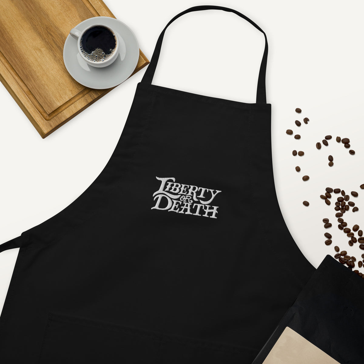 Liberty or Death Embroidered Apron