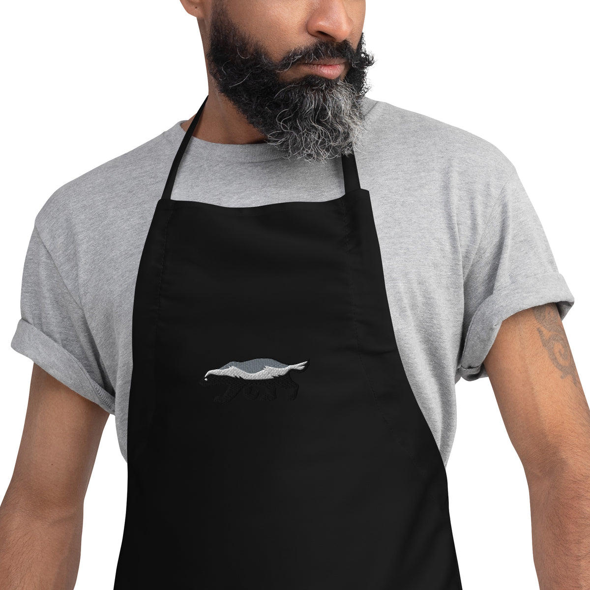 Honey Badger Embroidered Apron