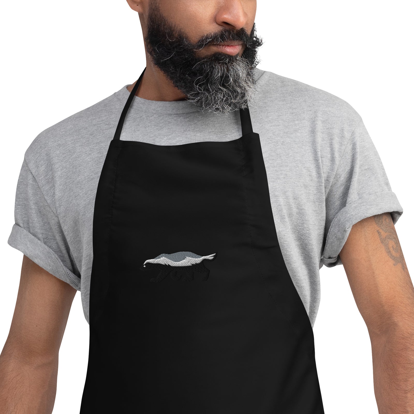 Honey Badger Embroidered Apron