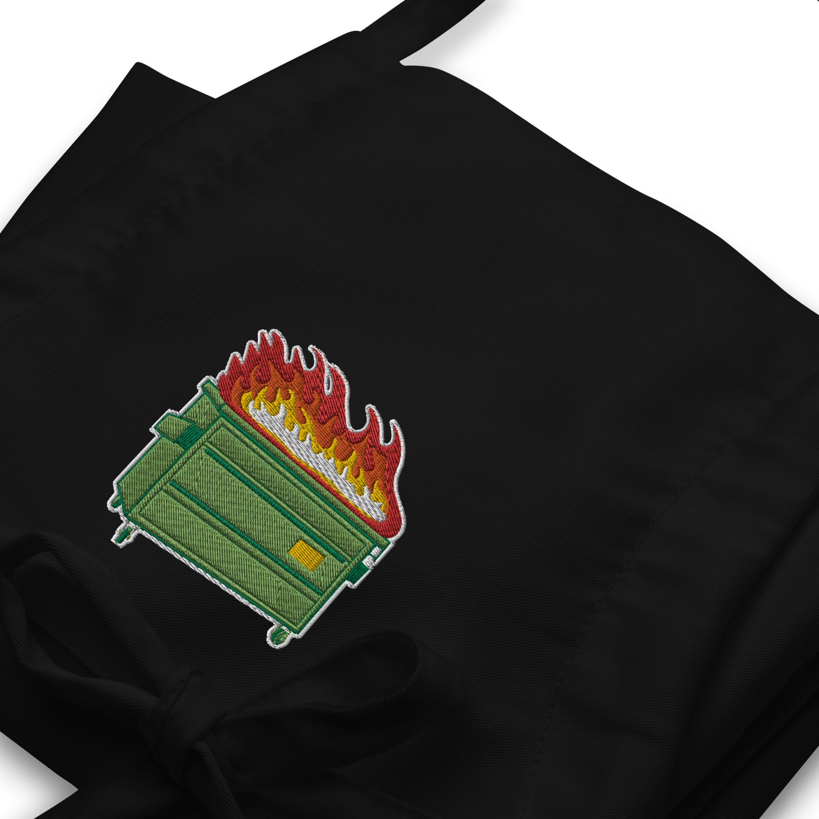 Dumpster Fire Embroidered Apron