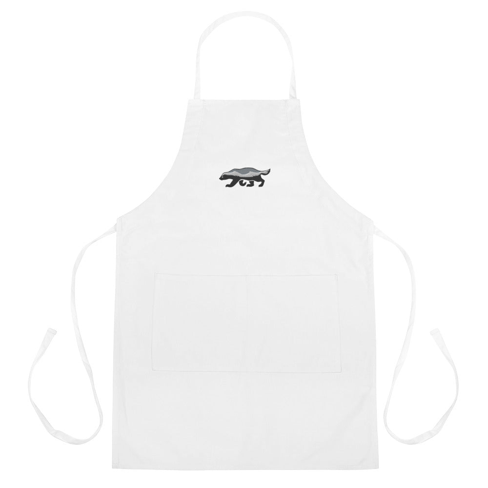 Honey Badger Embroidered Apron