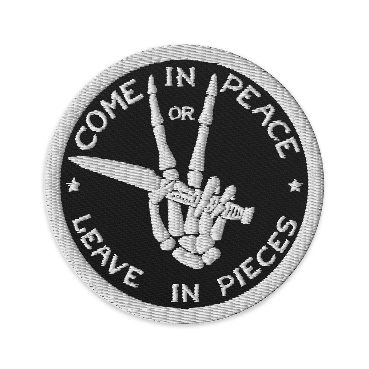 Come in Peace or Leave in Pieces Morale Patch