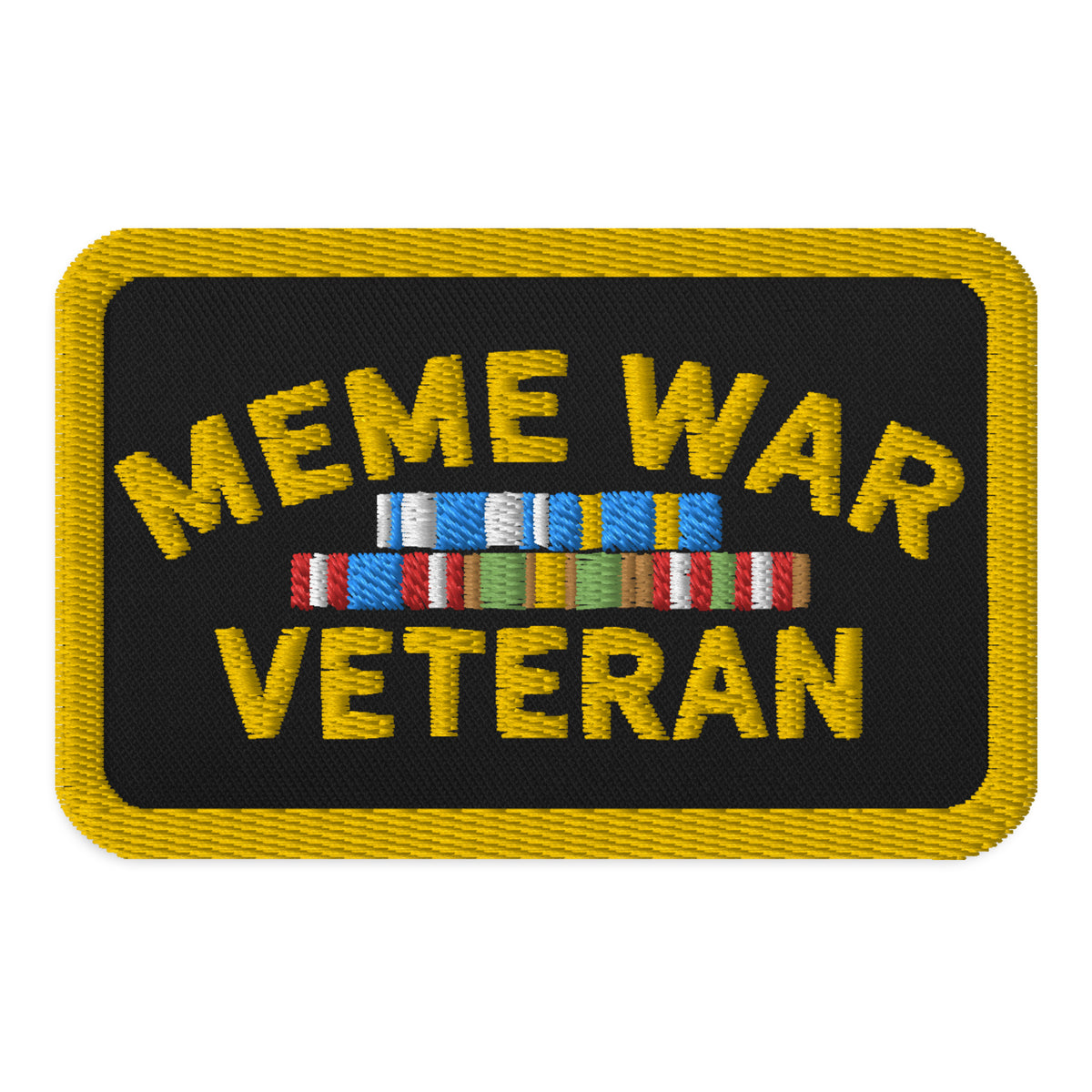 Meme War Veteran Embroidered Patch