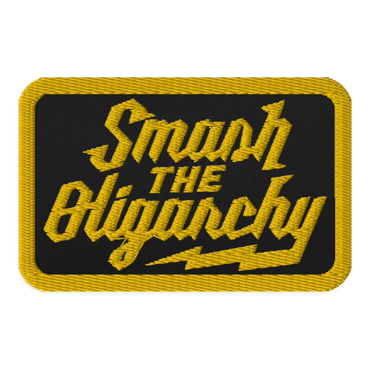 Smash the Oligarchy Embroidered Patches
