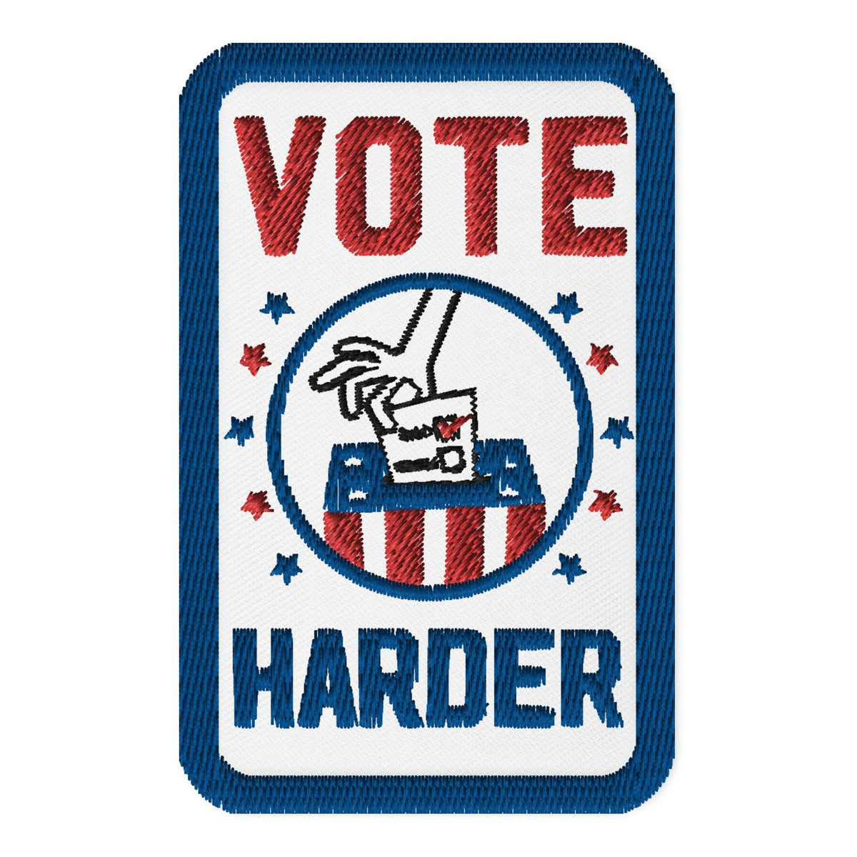 Vote Harder Embroidered patches