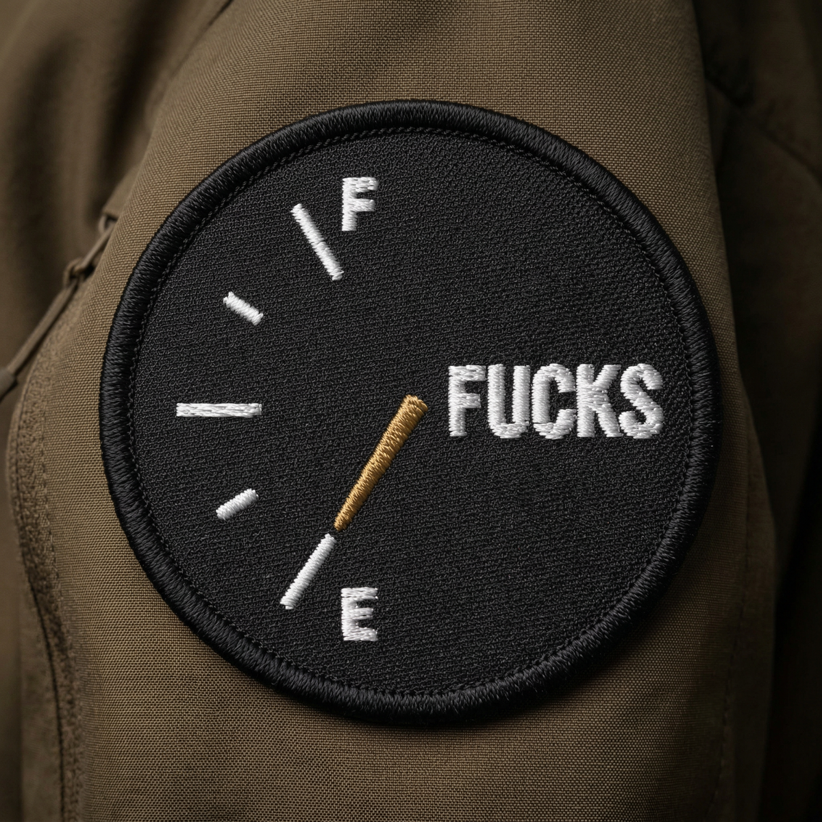 Fs On Empty Embroidered Patches with Velcro