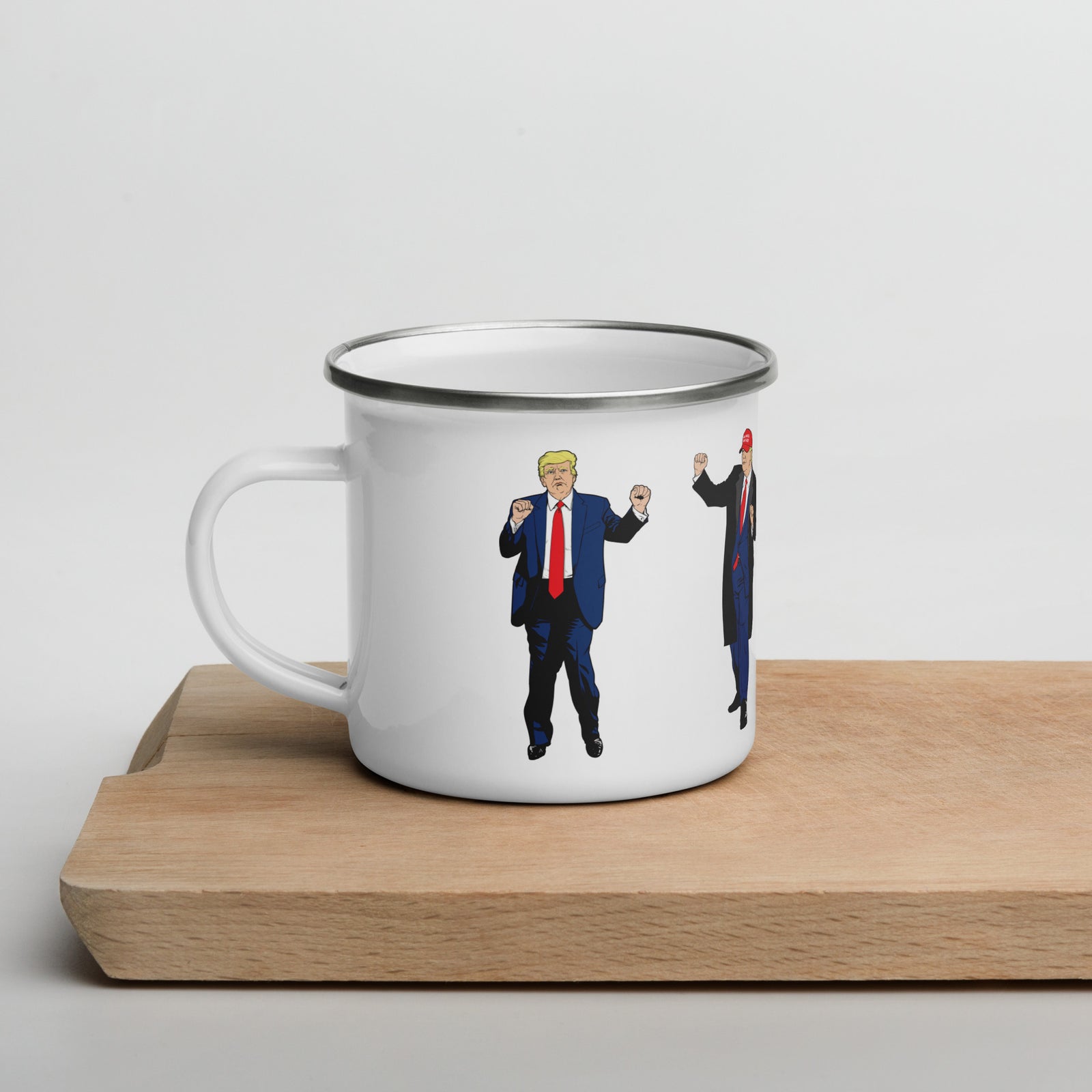 Trump Dance Enamel Camp Mug