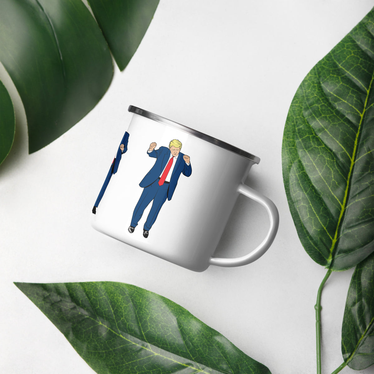Trump Dance Enamel Camp Mug