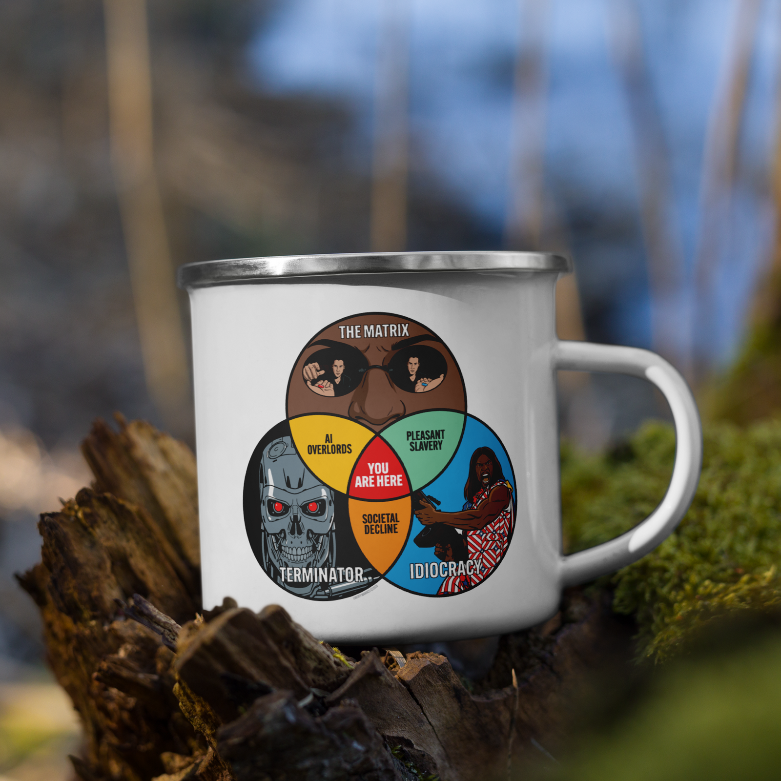 Movie Dystopia Enamel Mug
