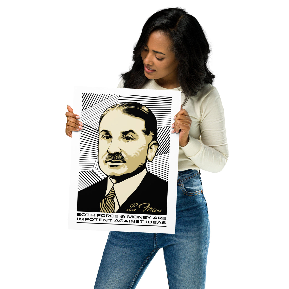 Ludwig von Mises Ideas Print