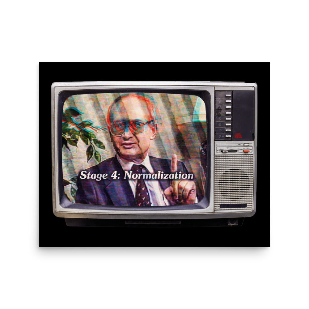 Yuri Bezmenov The Fourth Stages of Ideological Subversion Print