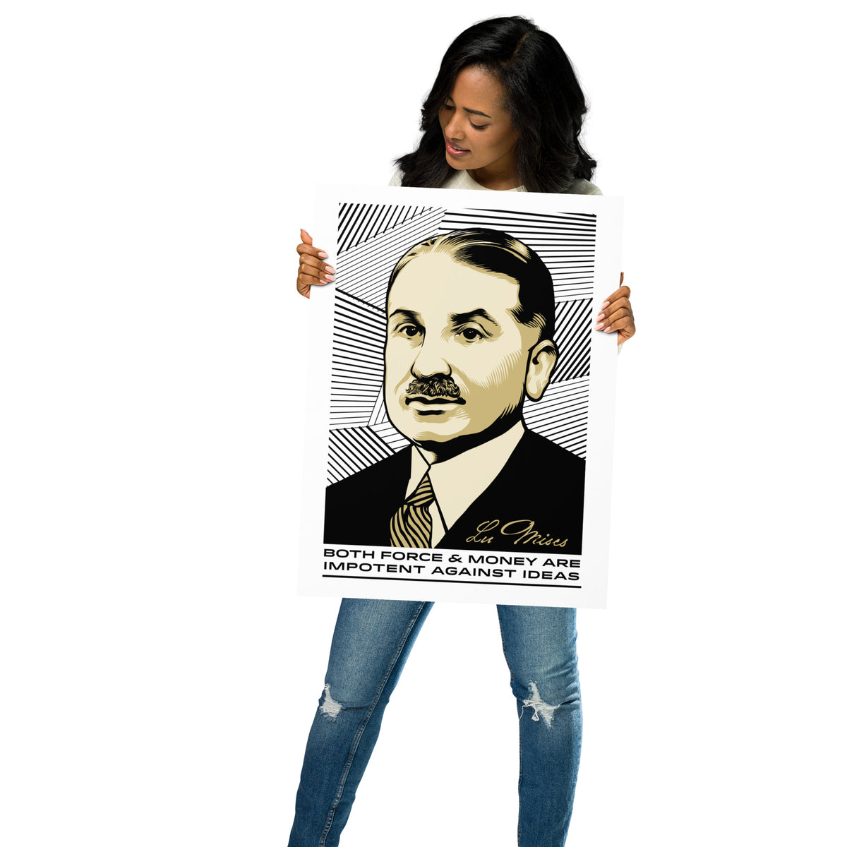 Ludwig von Mises Ideas Print