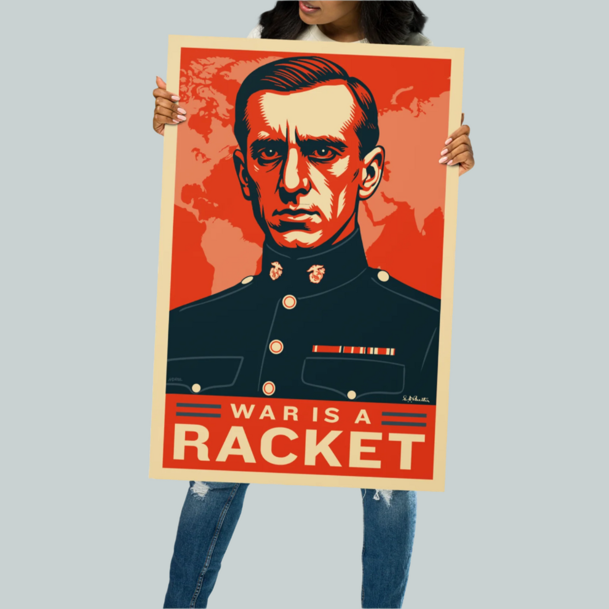 Major General Smedley D. Butler War Is a Racket Print