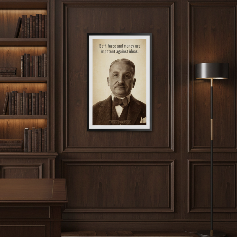 Ludwig von Mises Ideas Print