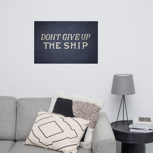 Don't Give Up The Ship Commodore Perry Print