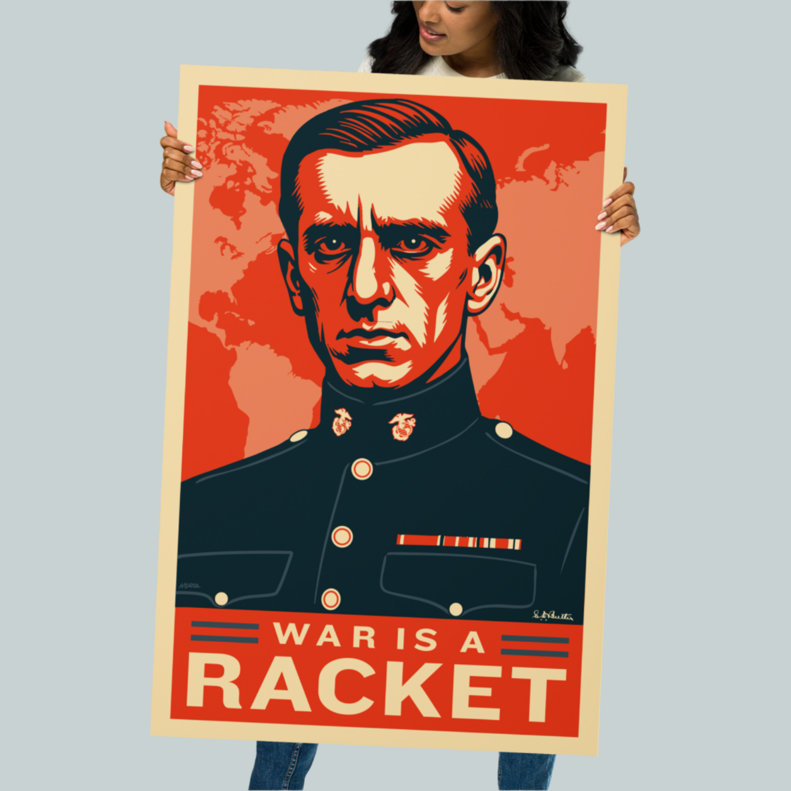 Major General Smedley D. Butler War Is a Racket Print