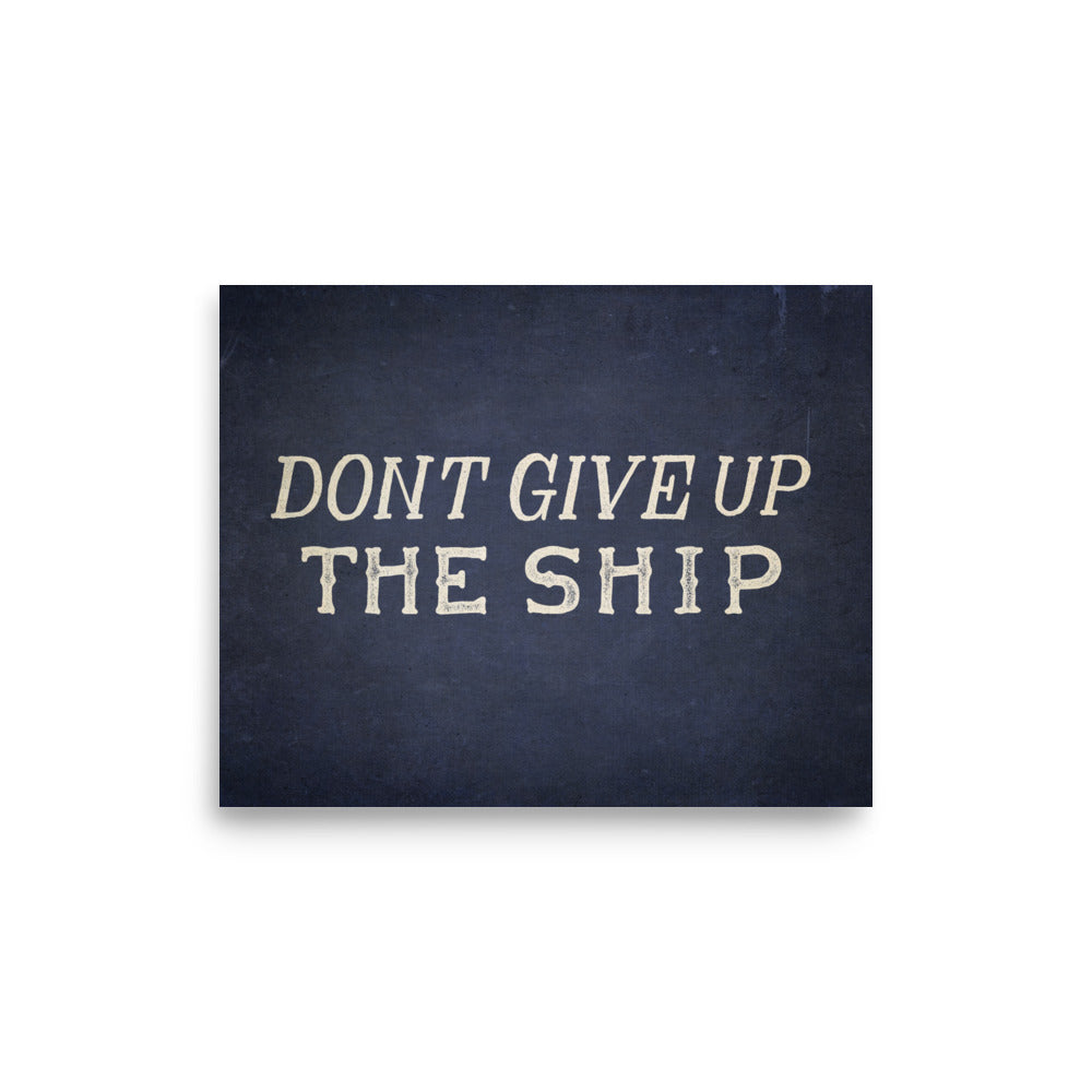 Don't Give Up The Ship Commodore Perry Print