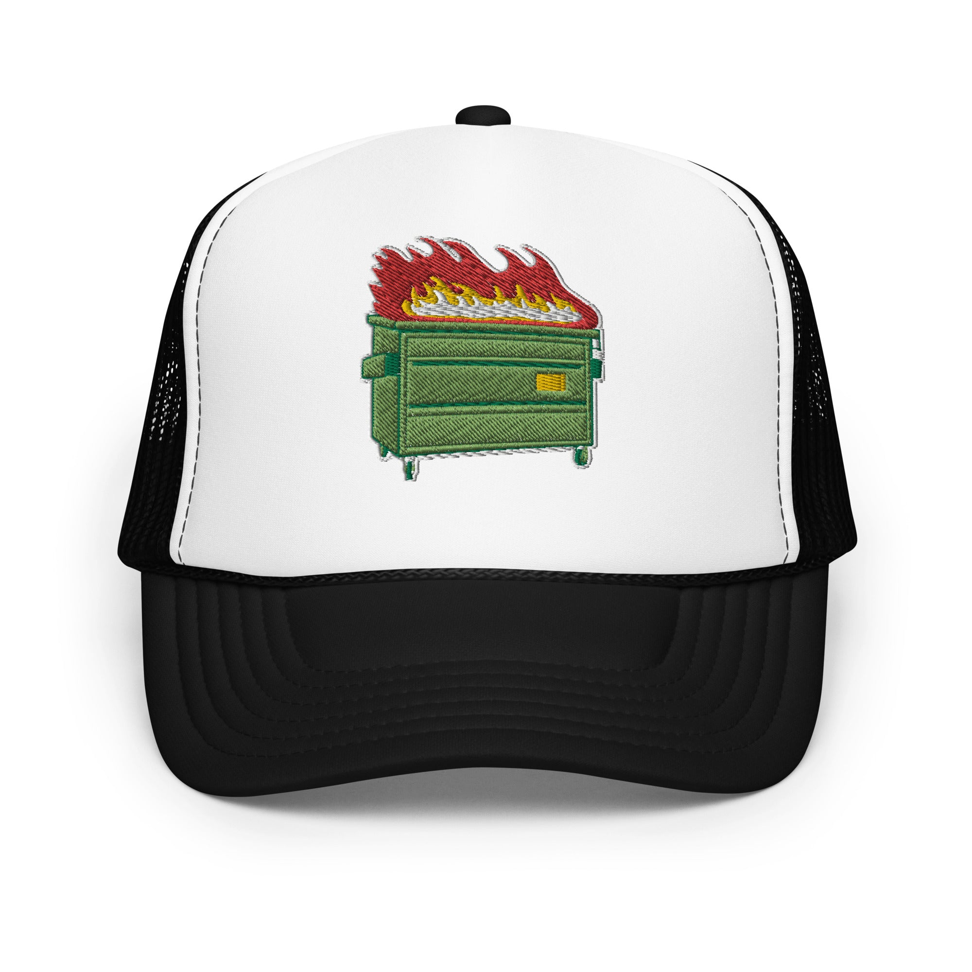Dumpster Fire Foam Trucker Hat