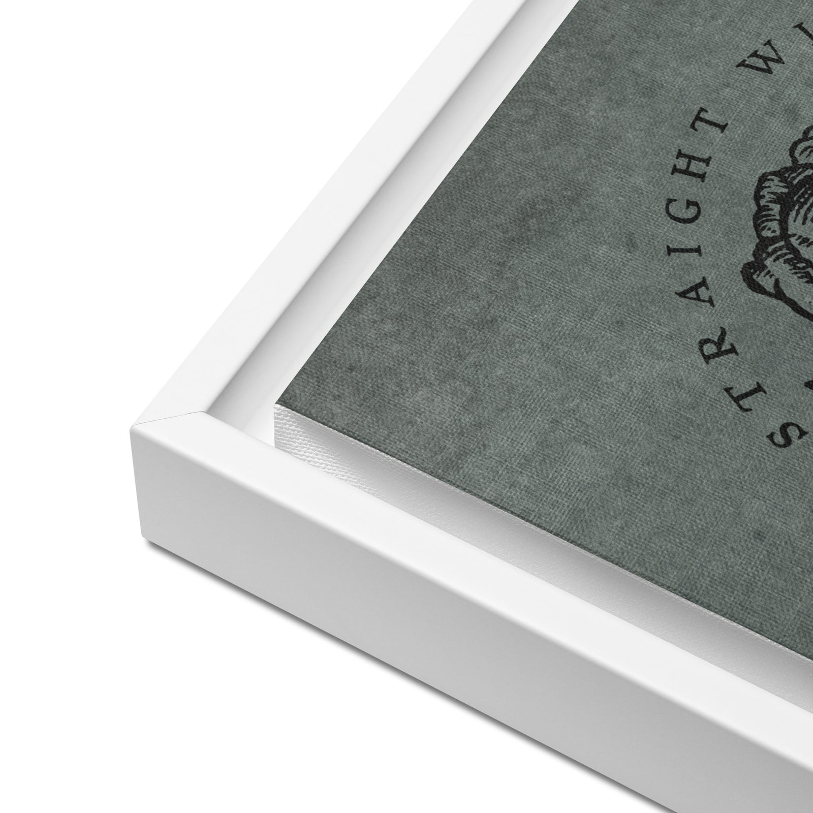 God Writes Straight with Crooked Lines Framed Canvas