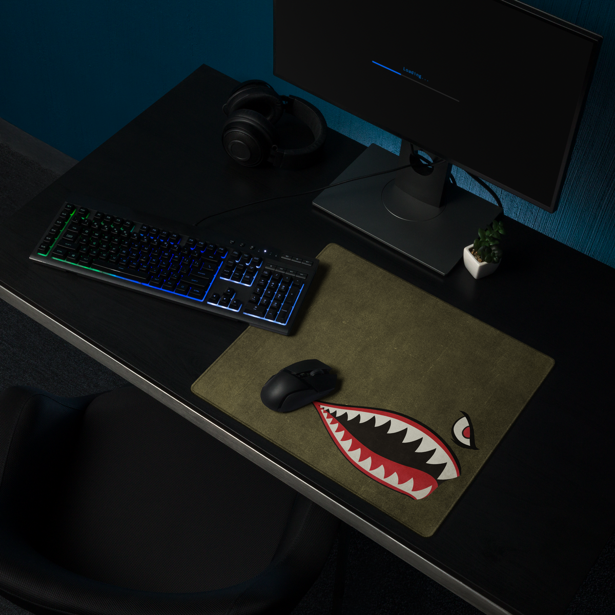 Shark Mouth Nose Art Gaming Mouse Pad