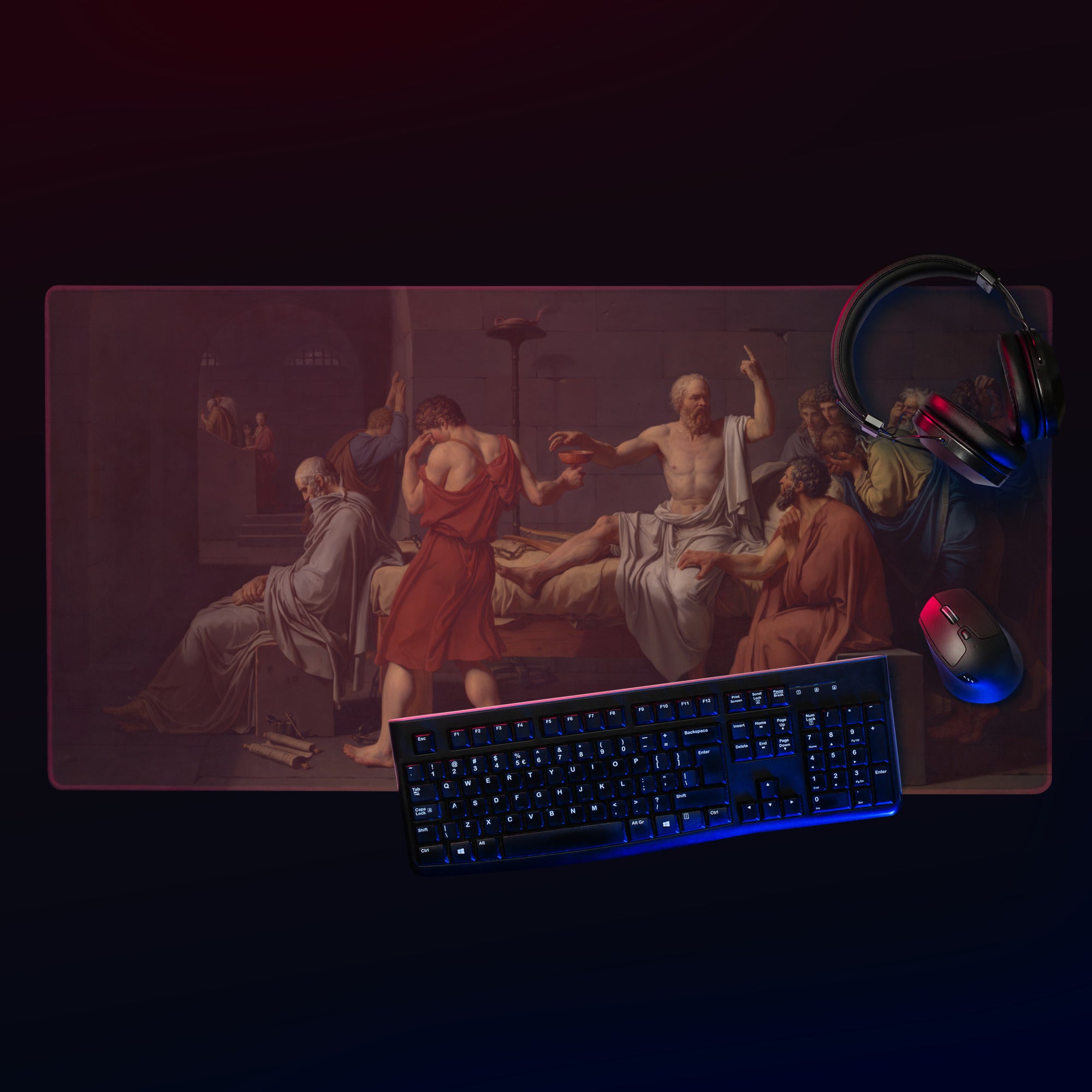 Death of Socrates Gaming Desk Mat