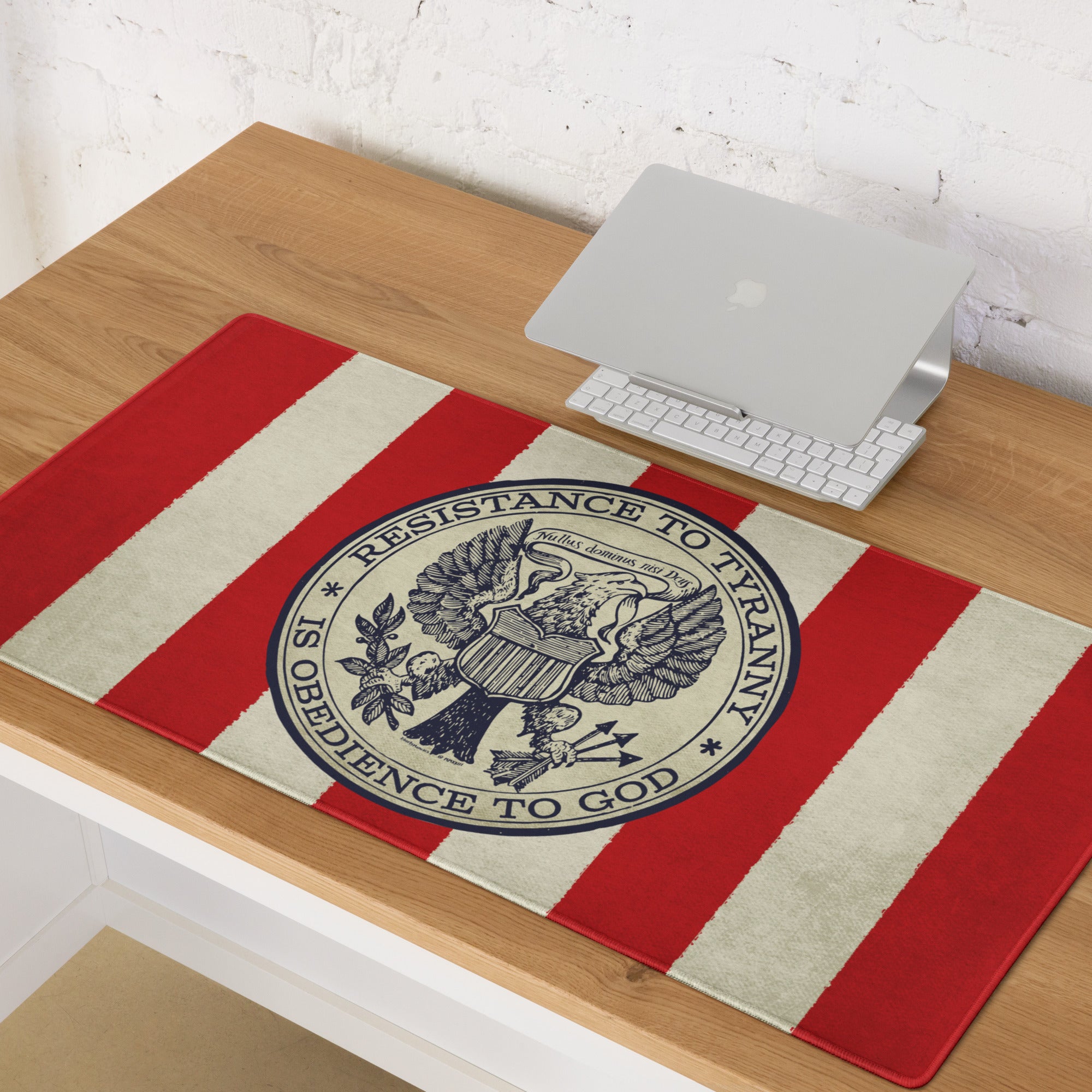 Resistance To Tyranny is Obedience to God Desk Mat