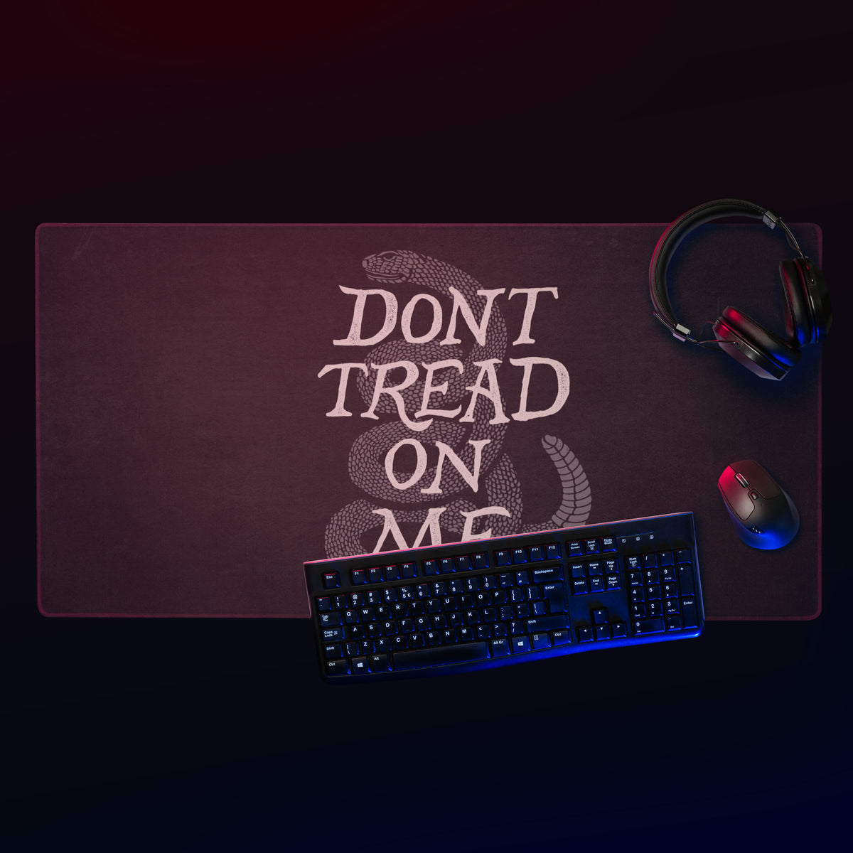 Gadsden Don't Tread On Me Gaming Gaming Deskmat