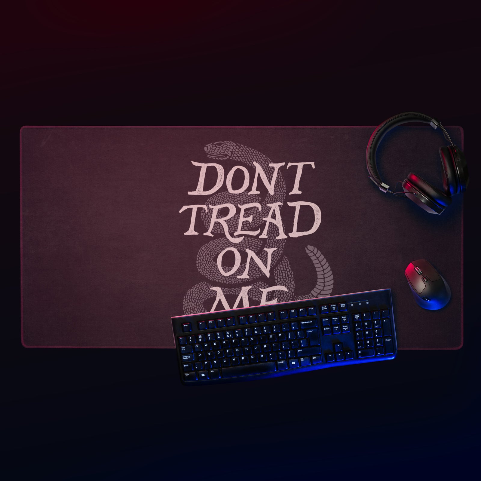 Gadsden Don't Tread On Me Gaming Gaming Deskmat