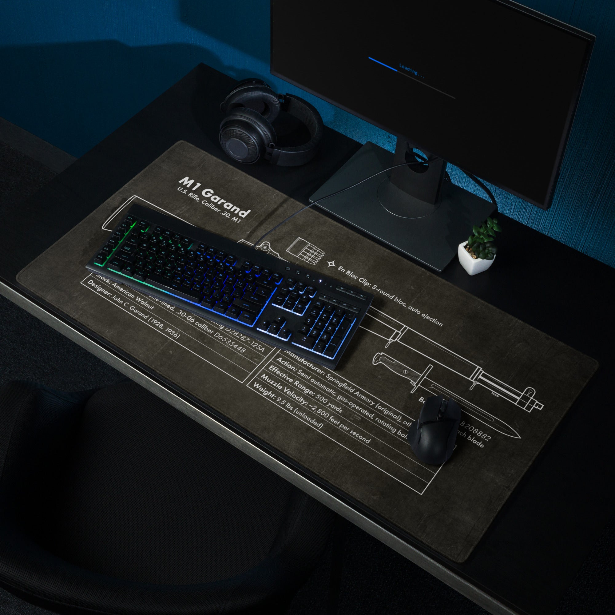 M1 Garand Large Pro Gaming Mousepad