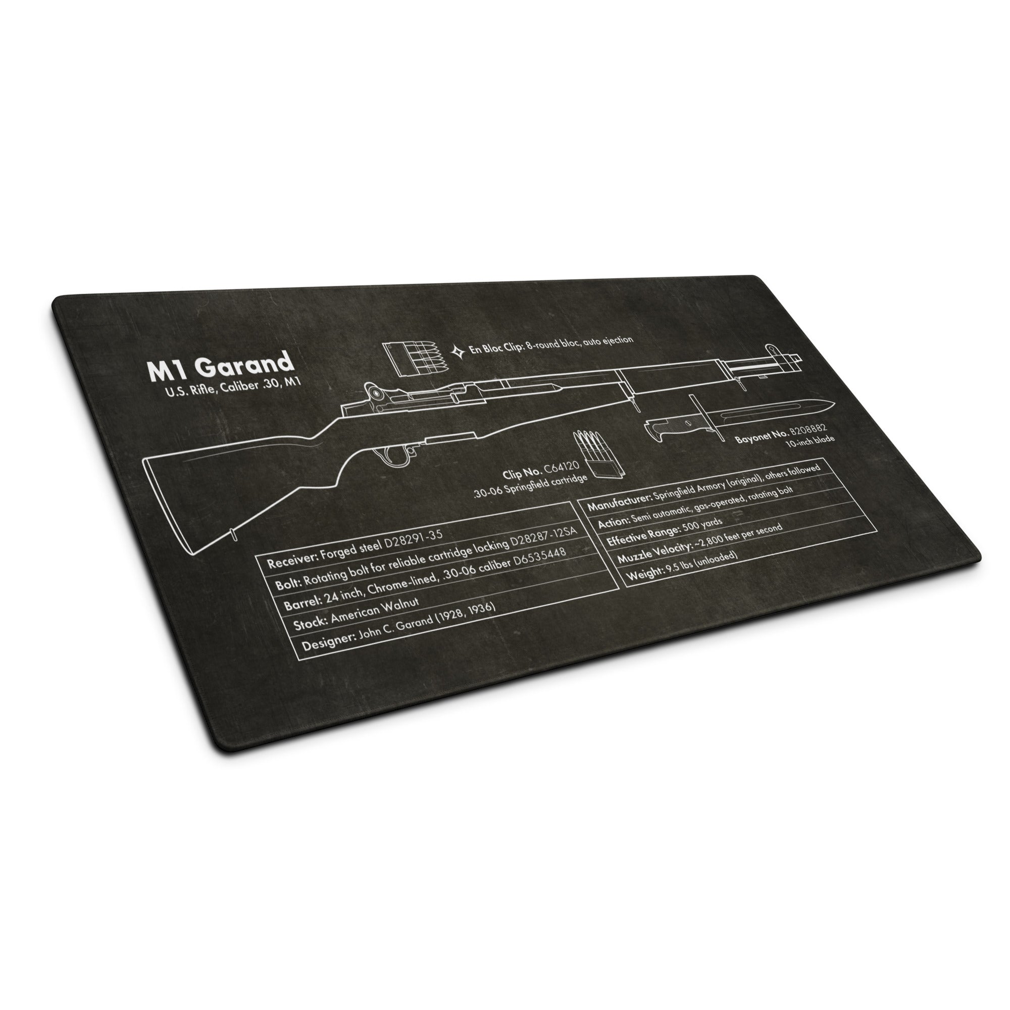 M1 Garand Large Pro Gaming Mousepad