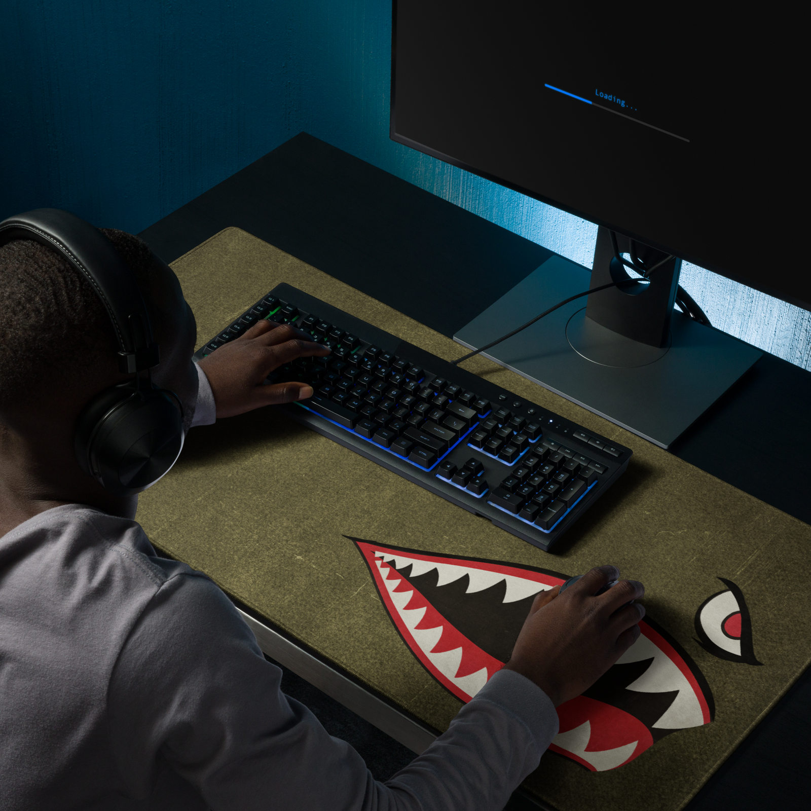 Shark Mouth Nose Art Gaming Mouse Pad
