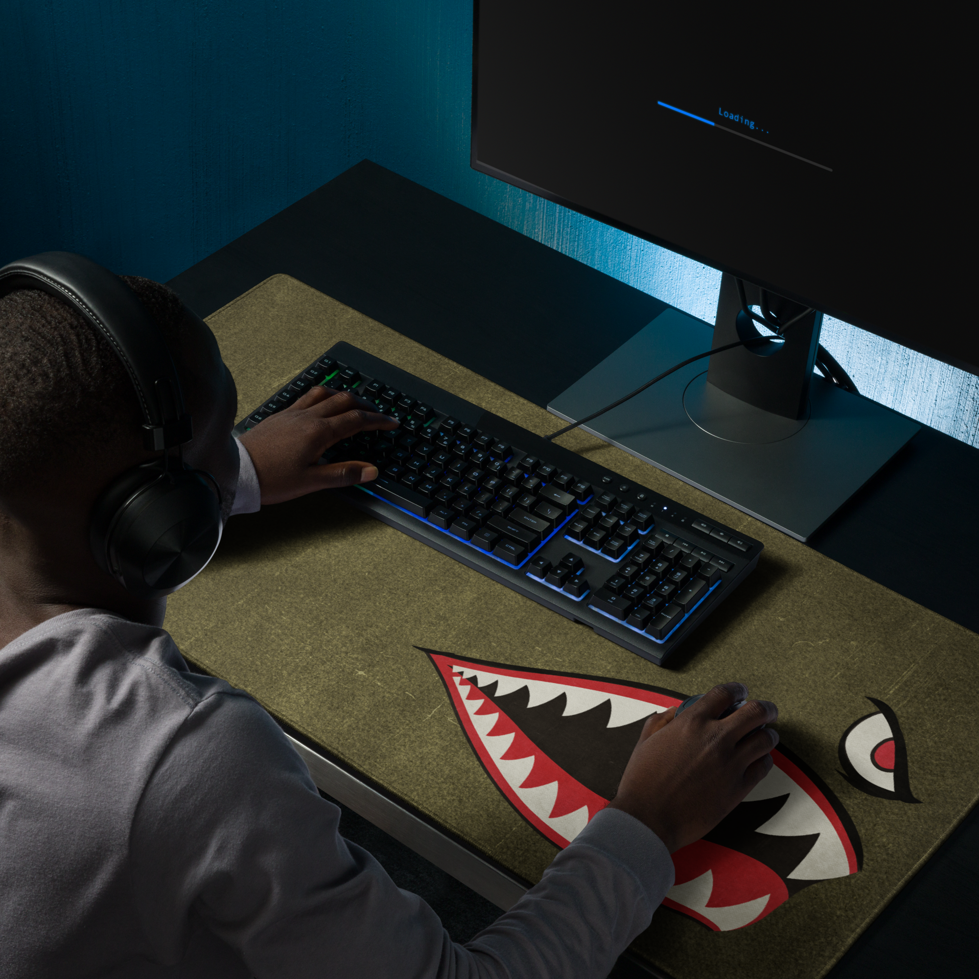 Shark Mouth Nose Art Gaming Mouse Pad