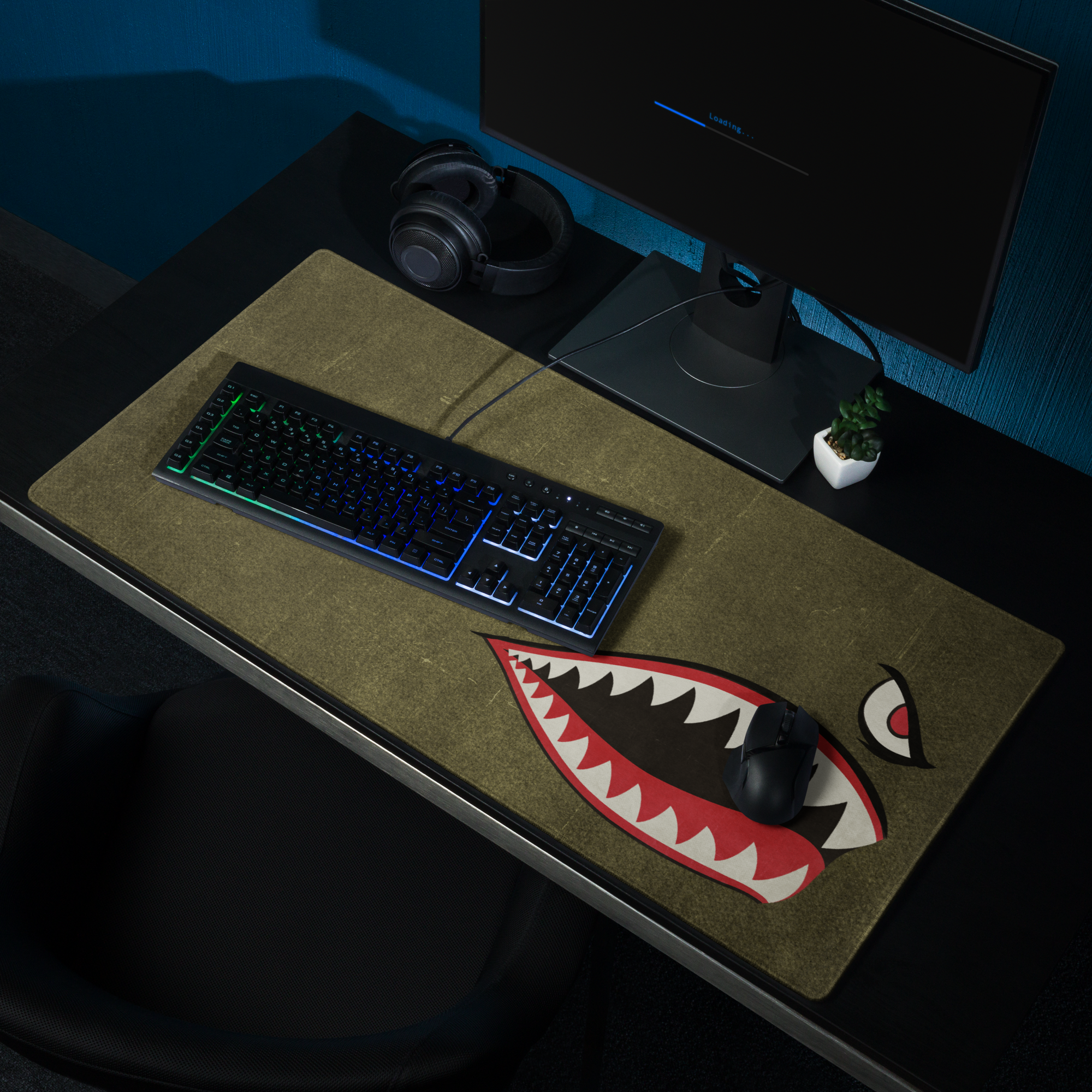 Shark Mouth Nose Art Gaming Mouse Pad